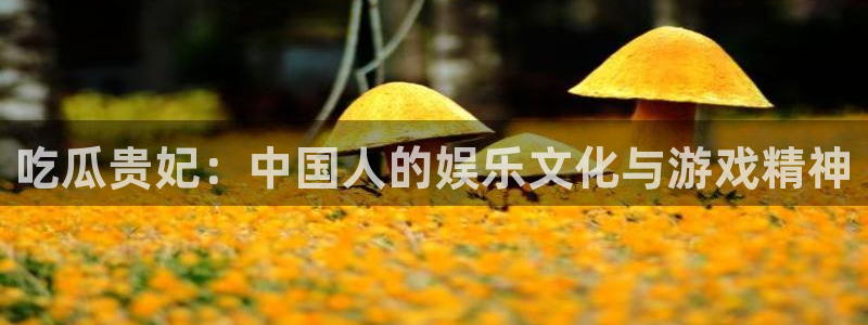 nanataipei吃瓜：吃瓜贵妃：中国人的娱乐文化与游戏精神