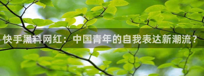 51吃瓜网今日必吃每日大瓜：快手黑料网红：中国青年的自我表达新潮流？