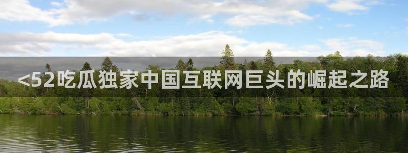 吃瓜：<52吃瓜独家中国互联网巨头的崛起之路
