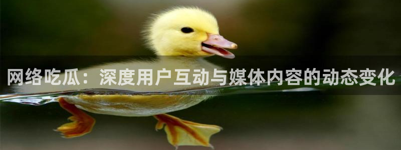 黑料爆料：网络吃瓜：深度用户互动与媒体内容的动态变化