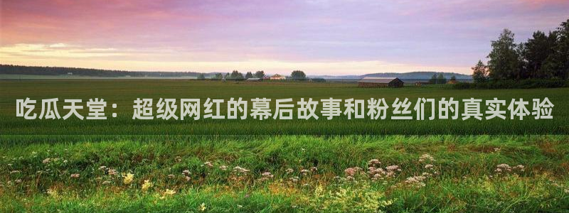 吊瓜树的瓜可以吃吗：吃瓜天堂：超级网红的幕后故事和粉丝们的真实体验